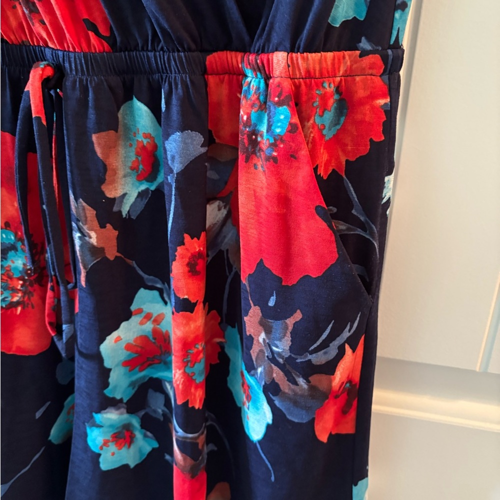 Kaleigh Floral Romper with Vibrant Patterns - Picture 7 of 7